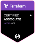 Space Rocket HashiCorp Certified: Terraform Associate (002) badge